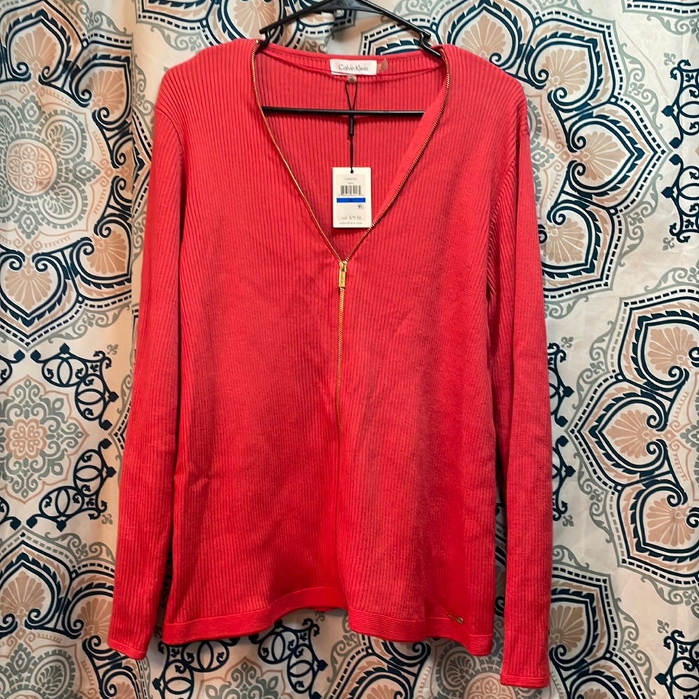 Coral Calvin Klein Sweater